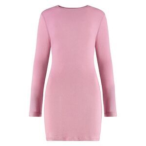 SABLYN Ribbed Long Sleeve Knit Dress Women PINK Dresses